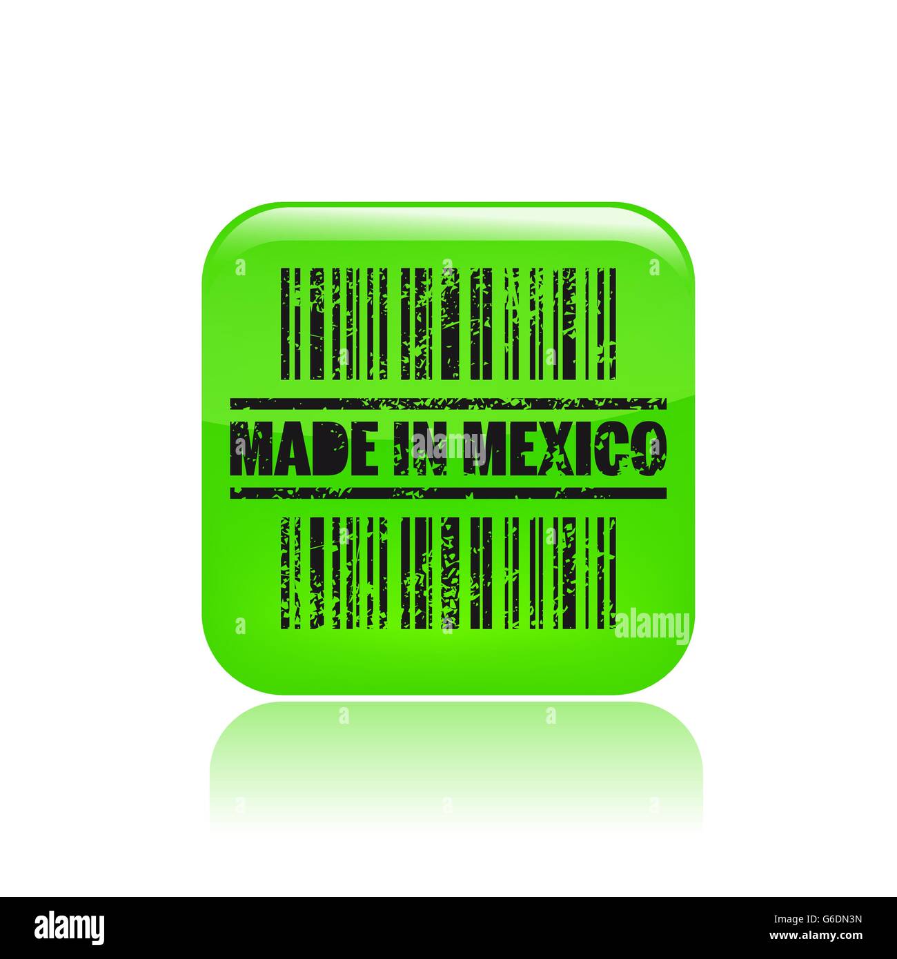 Vector Illustration Of Single Isolated Made In Mexico Icon Stock Vector