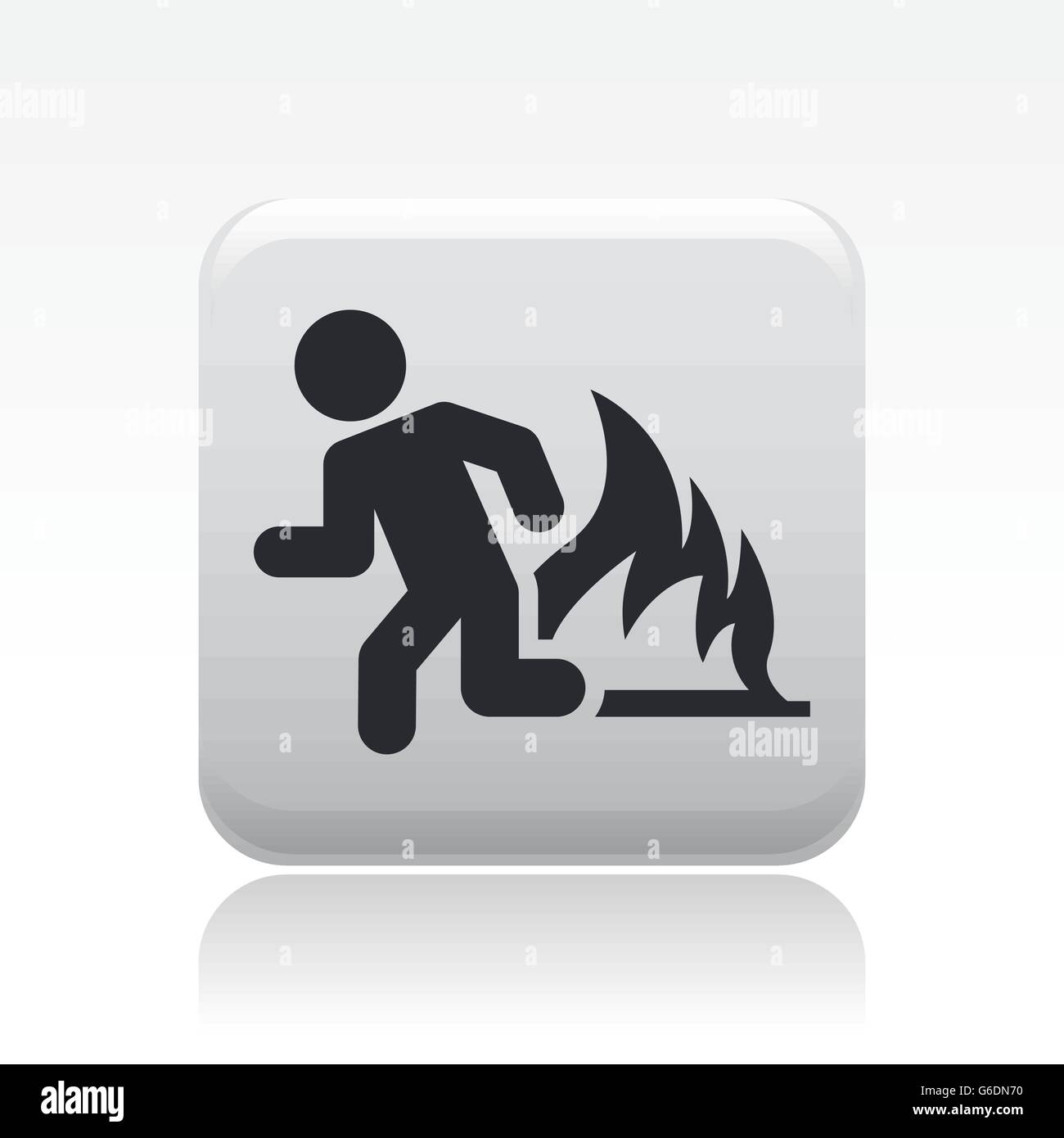 Fire indication icon Stock Vector Images - Alamy