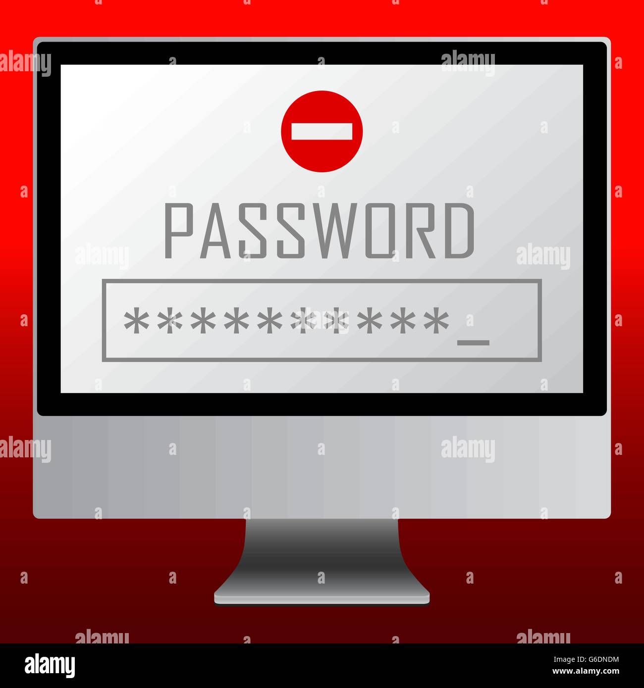 Vector illustration of single isolated password icon Stock Vector Image ...