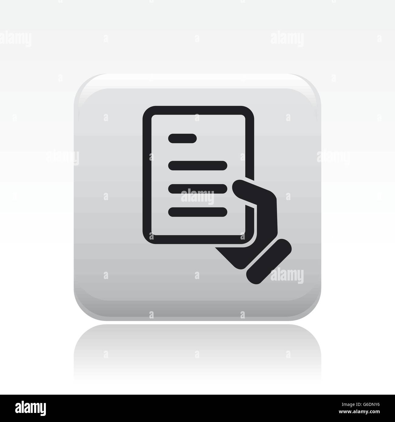 Vector illustration of single isolated document icon Stock Vector Image ...