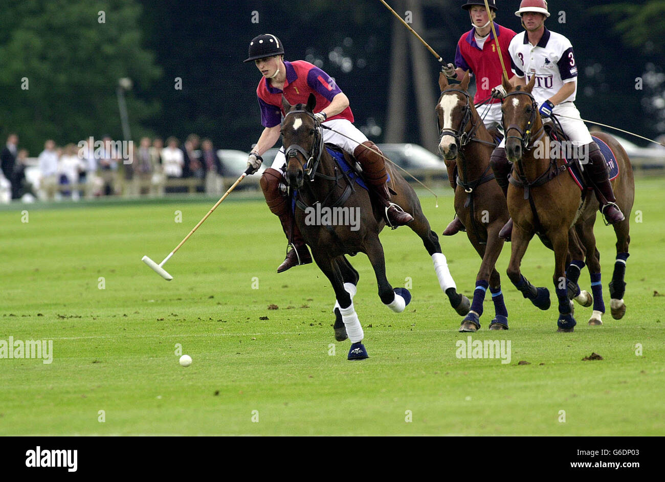 Prince William Charity polo match Stock Photo Alamy