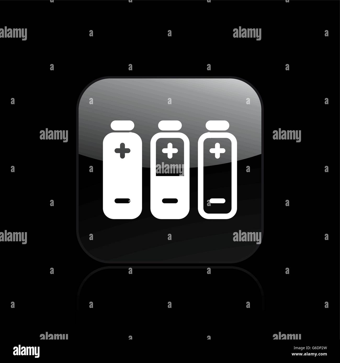 Vector illustration of single isolated battery icon Stock Vector Image ...