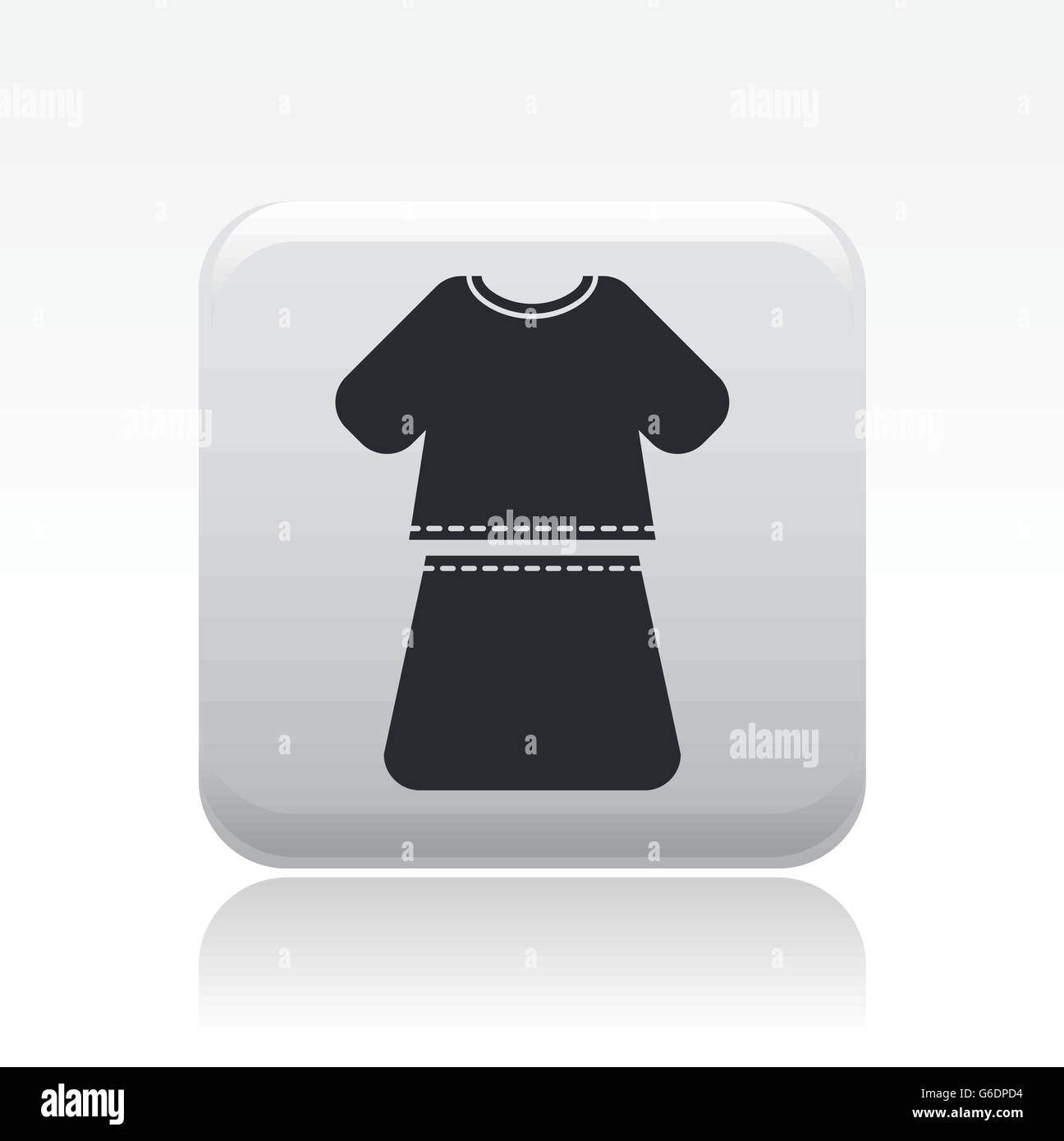 Vector illustration of single isolated woman dress icon Stock Vector ...