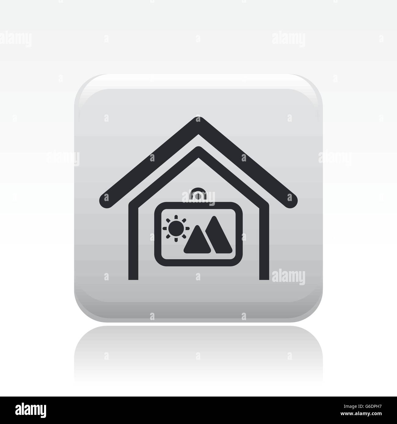 Vector illustration of single isolated home icon Stock Vector Image ...