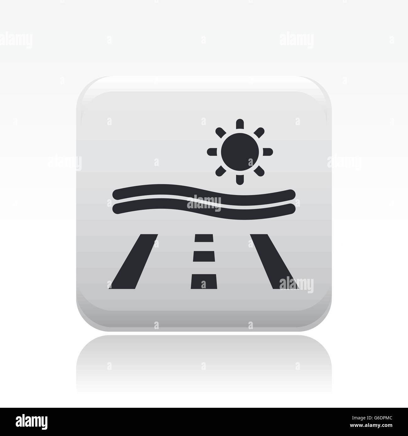 Vector illustration of single isolated road icon Stock Vector Image ...