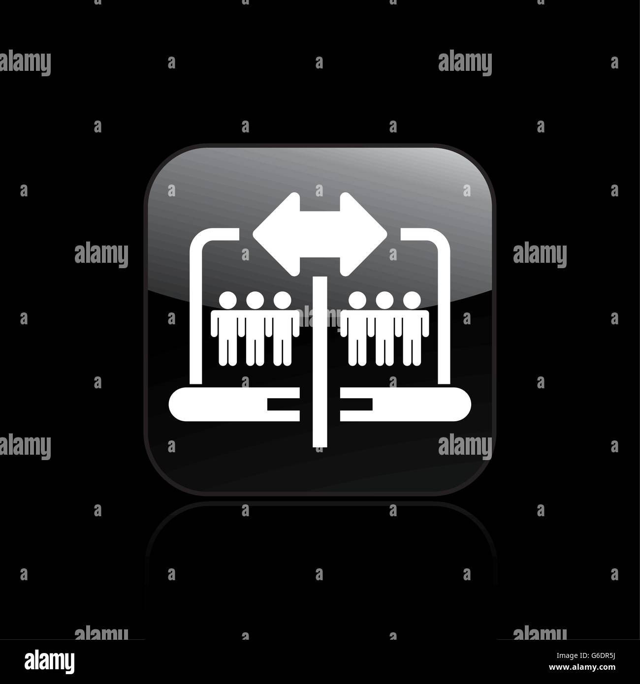 Vector illustration of single isolated share icon Stock Vector Image ...
