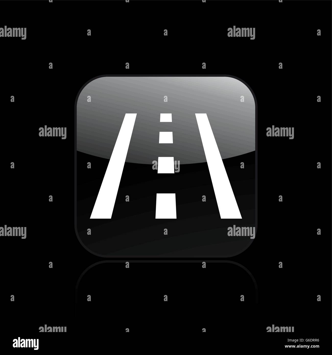 Vector illustration of single isolated road icon Stock Vector Image ...