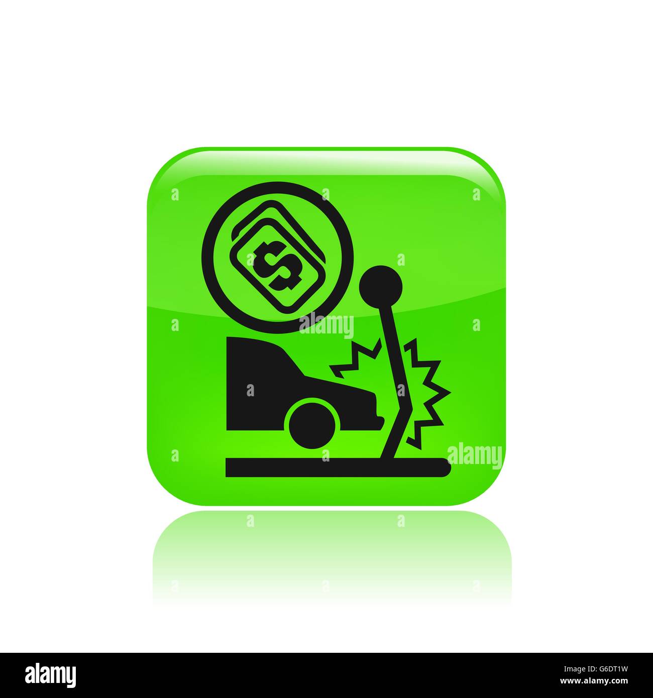 Vector illustration of single isolated insurance car icon Stock Vector ...