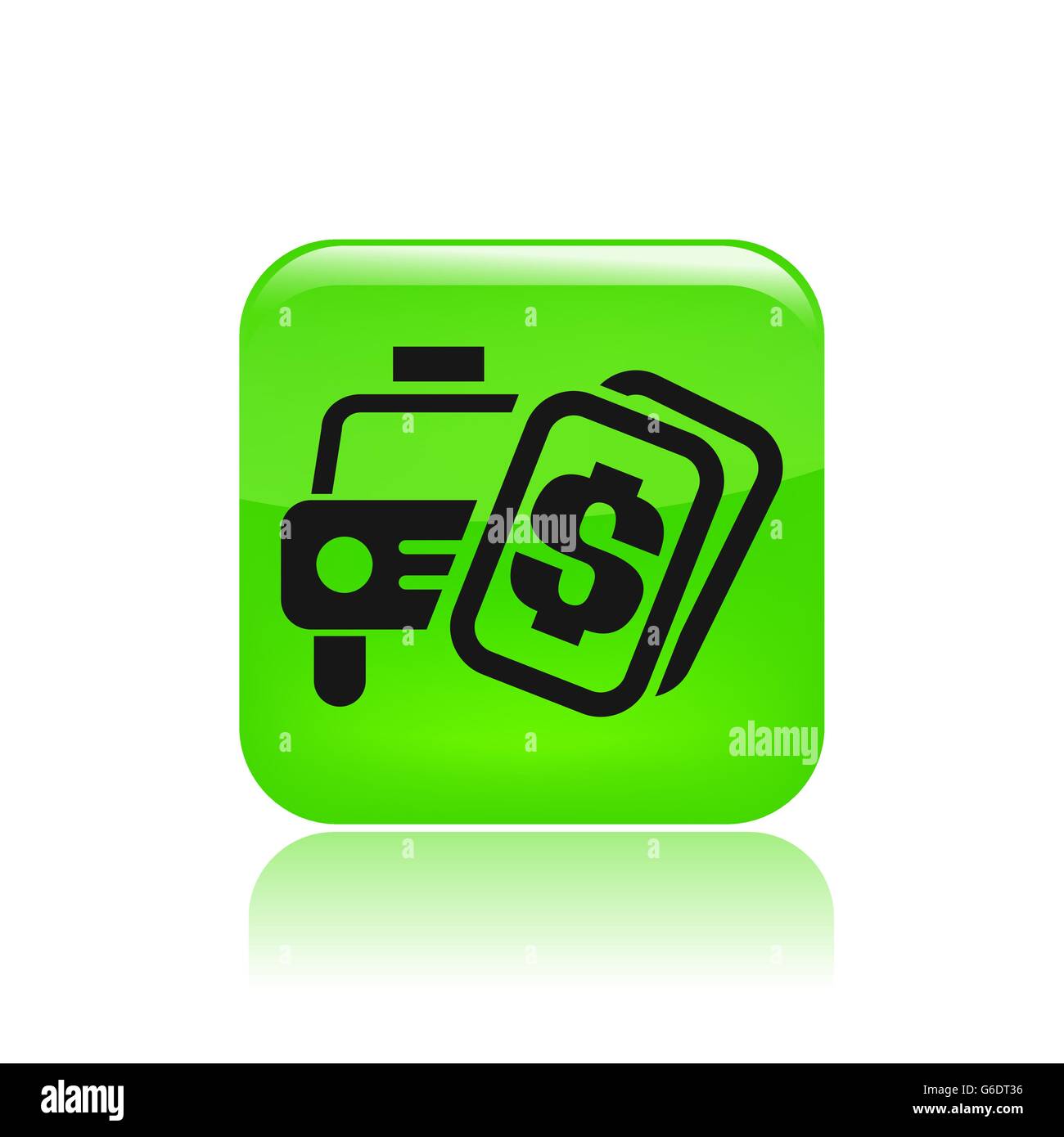Vector illustration of single isolated car price icon Stock Vector ...