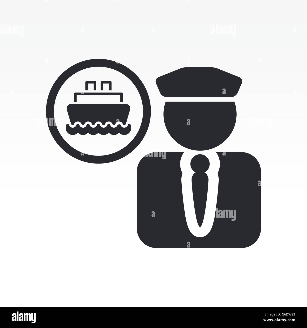 Vector illustration of single isolated boat icon Stock Vector Image ...