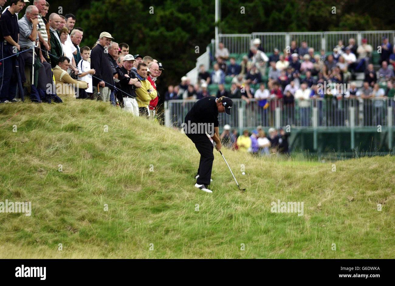 The Nissan Irish Open Bjorn. Danish golfer, Thomas Bjorn, plays out