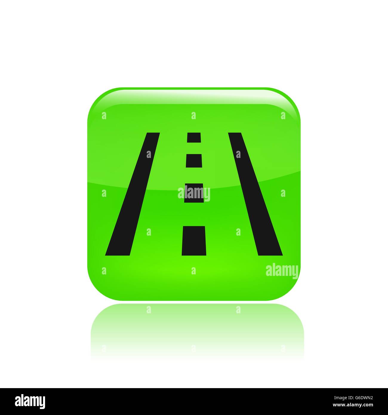 Vector illustration of single isolated road icon Stock Vector Image ...