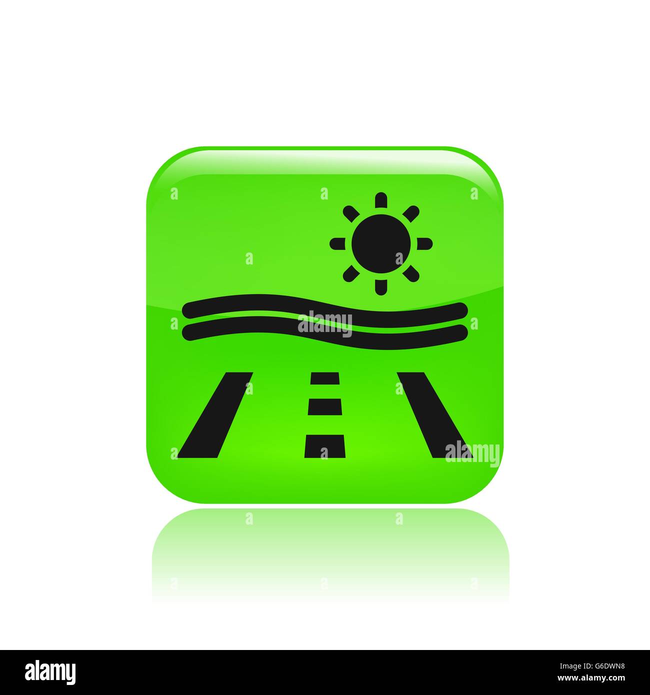 Vector illustration of single isolated road icon Stock Vector Image ...