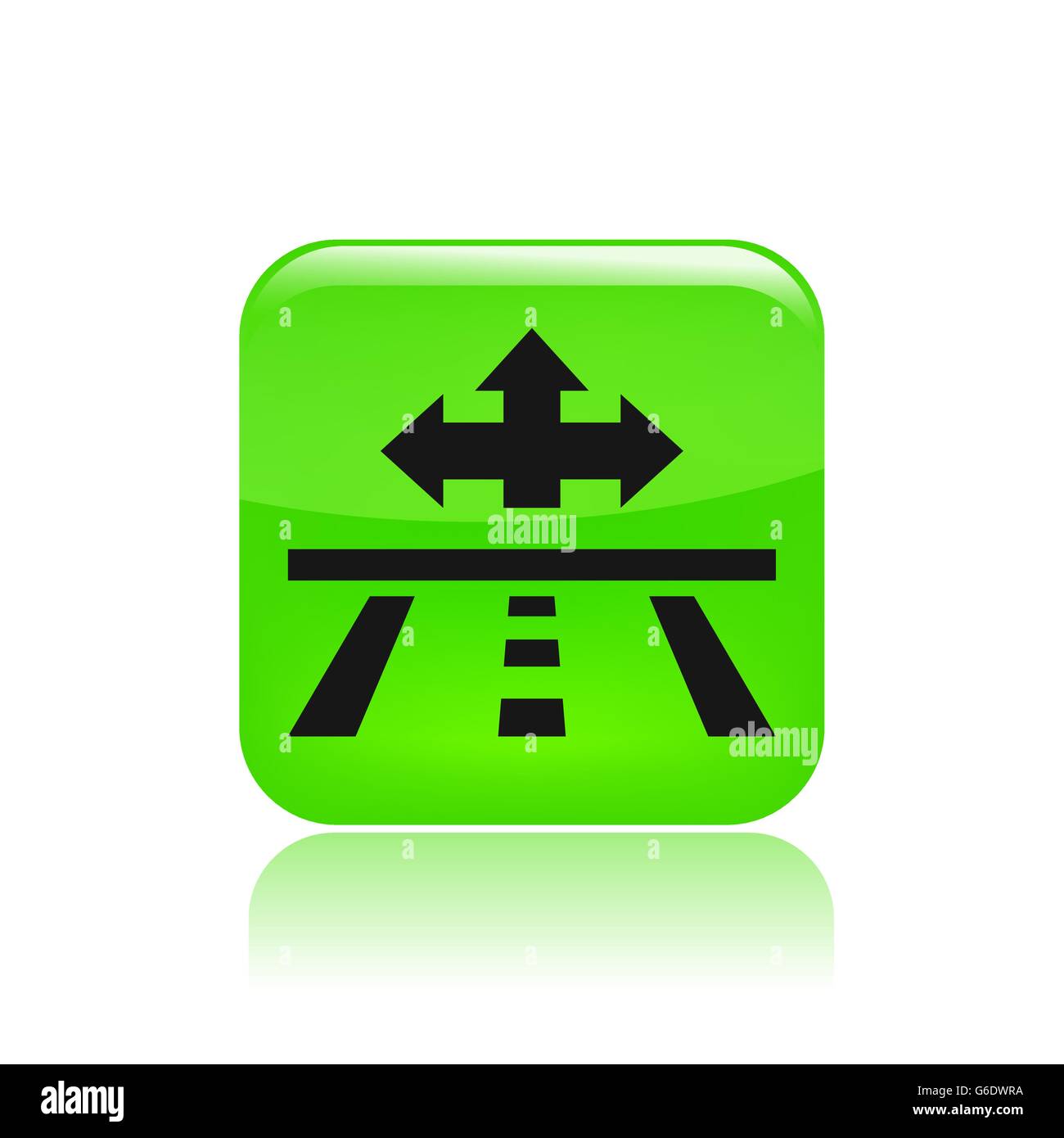 Vector illustration of single isolated road icon Stock Vector Image ...