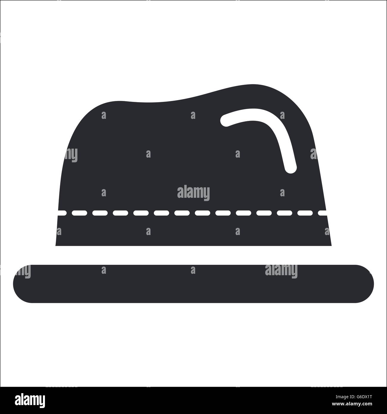 Vector illustration of single isolated hat icon Stock Vector Image ...