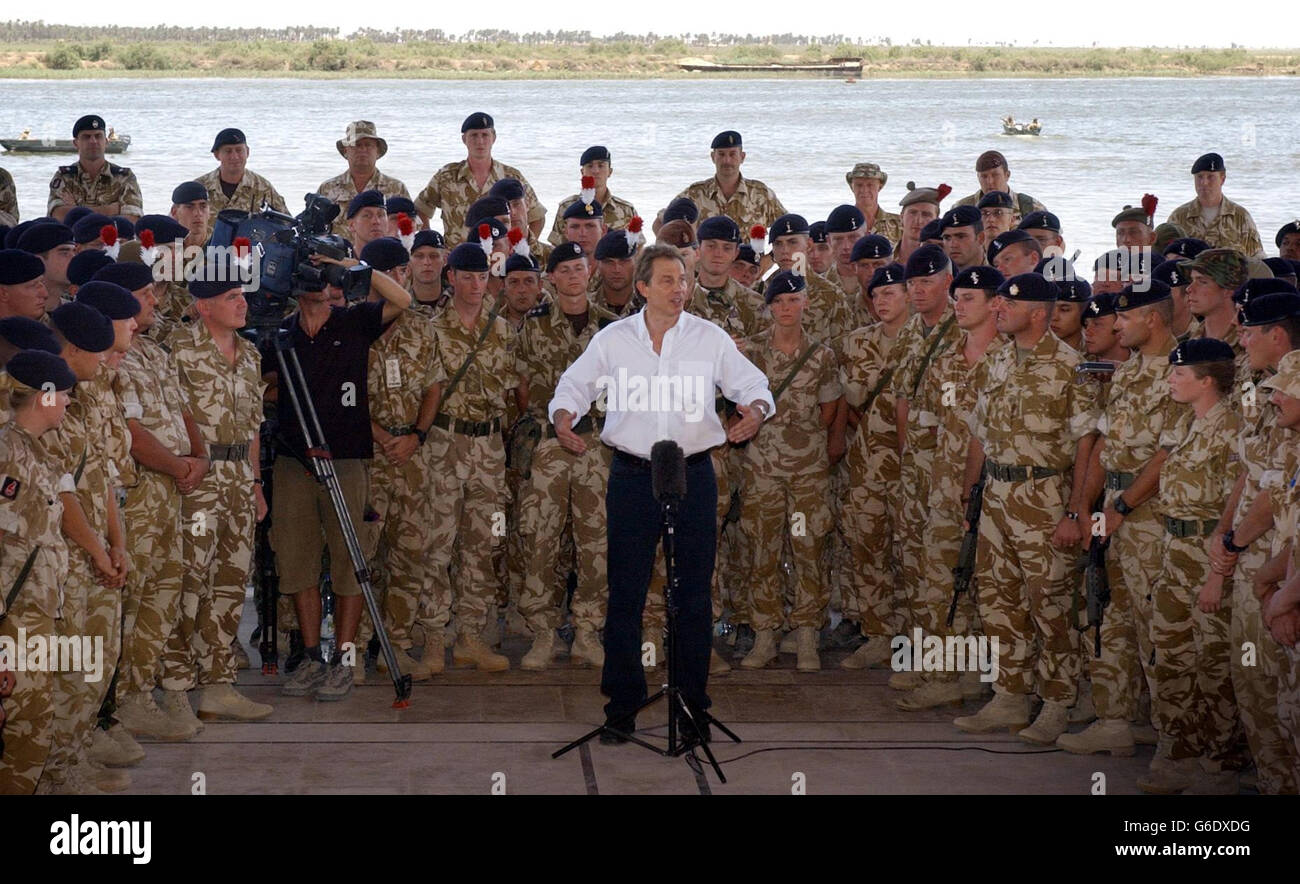 Blair visit to Iraq Stock Photo - Alamy