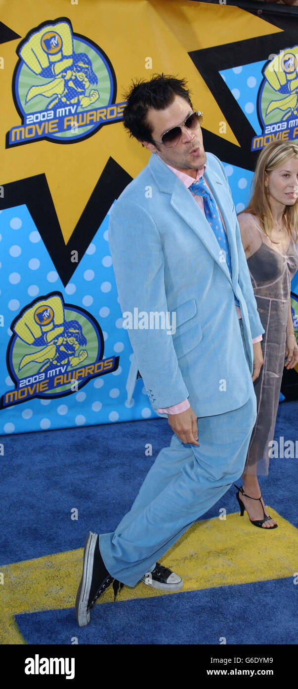 MTV Movie Awards Johnny Knoxville Stock Photo Alamy