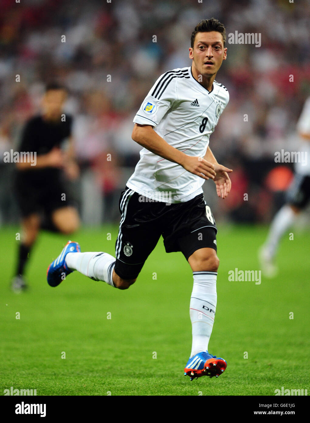 Soccer - 2014 World Cup Qualifier - Europe - Group C - Germany v Austria - Allianz Arena. Germany's Mesut Ozil. Stock Photo