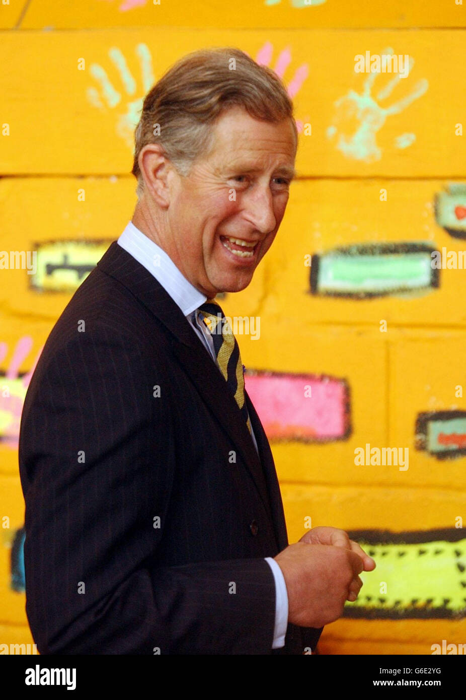 The Prince of Wales visits the Sighthill Youth Centre in Glasgow, during a tour of Scotland. * During the visit to the housing estate - one of the most deprived in the country - the Prince was shown what efforts have been made to overcome the area's bad image. The Prince visited the scheme with Prince William in 2001, when the area was in the midst of racial tension following the murder of asylum seeker Firsat Dag. Stock Photo
