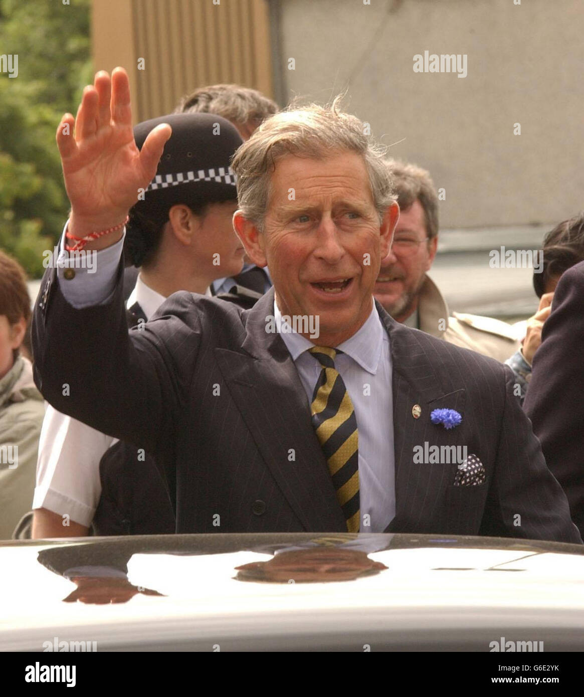 Prince Charles in Scotland Stock Photo