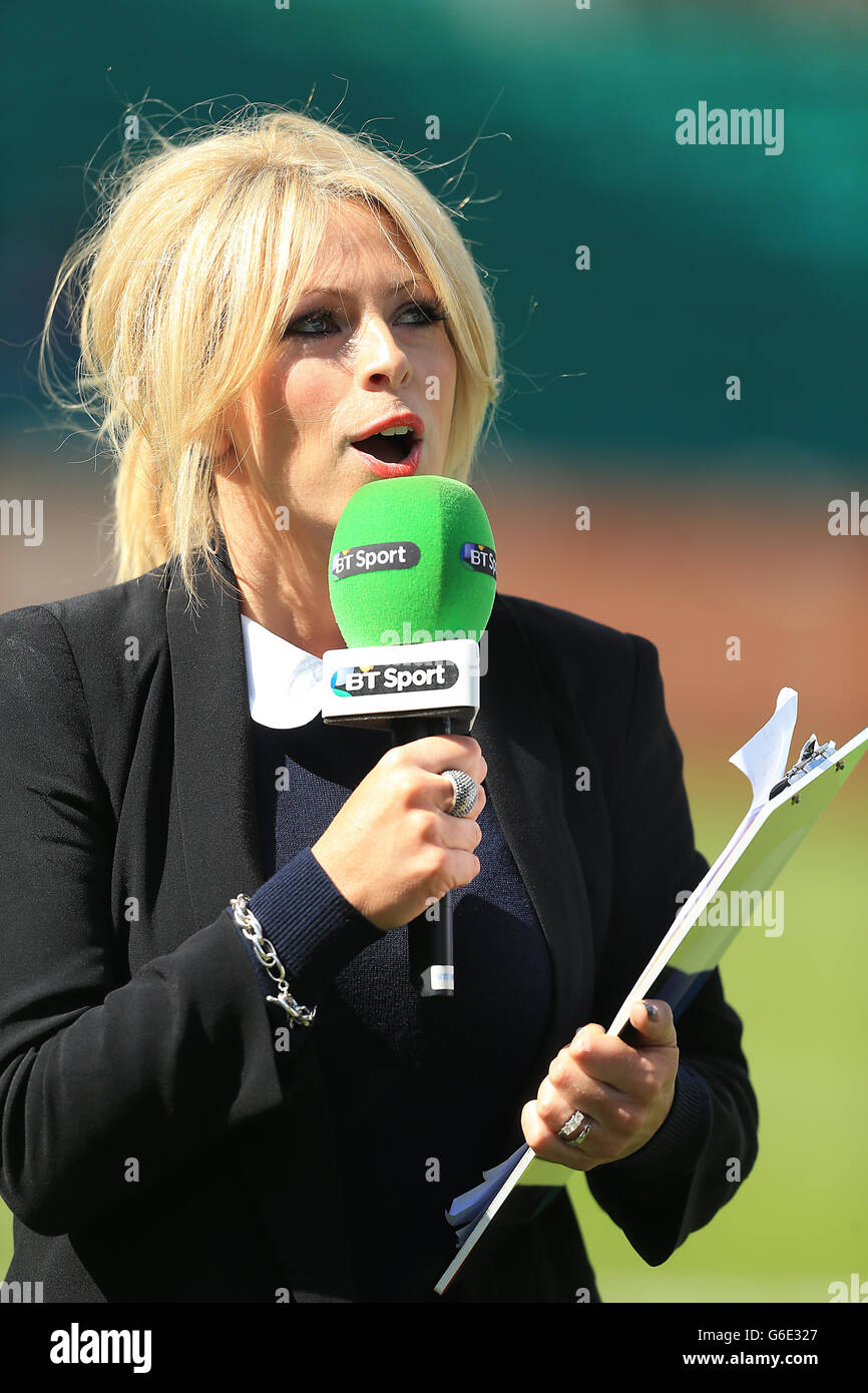 Bt sport rugby presenter sarra elgan hi-res stock photography and images