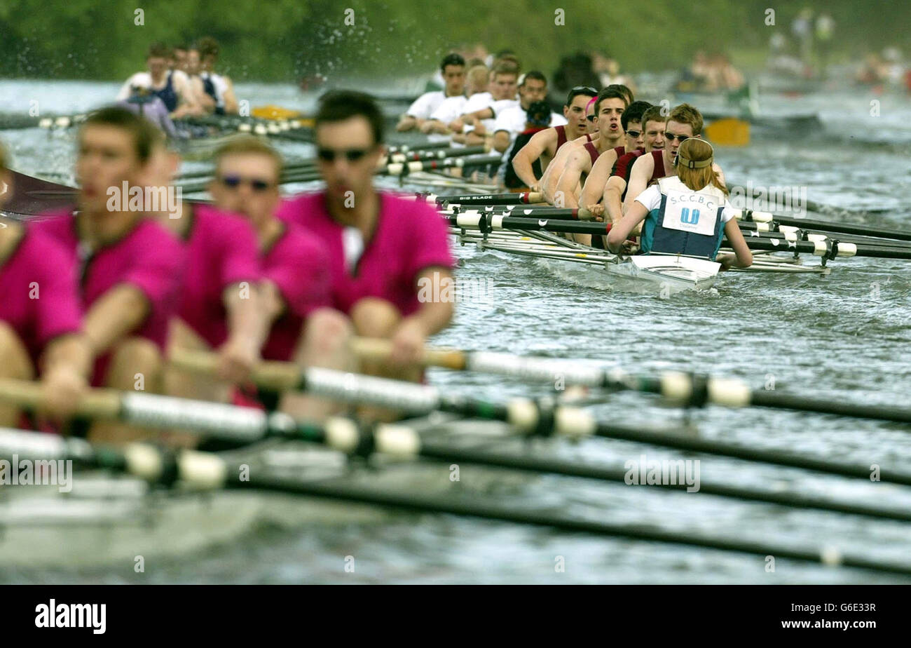 A rowing team in the second mens division 2003 hires stock photography