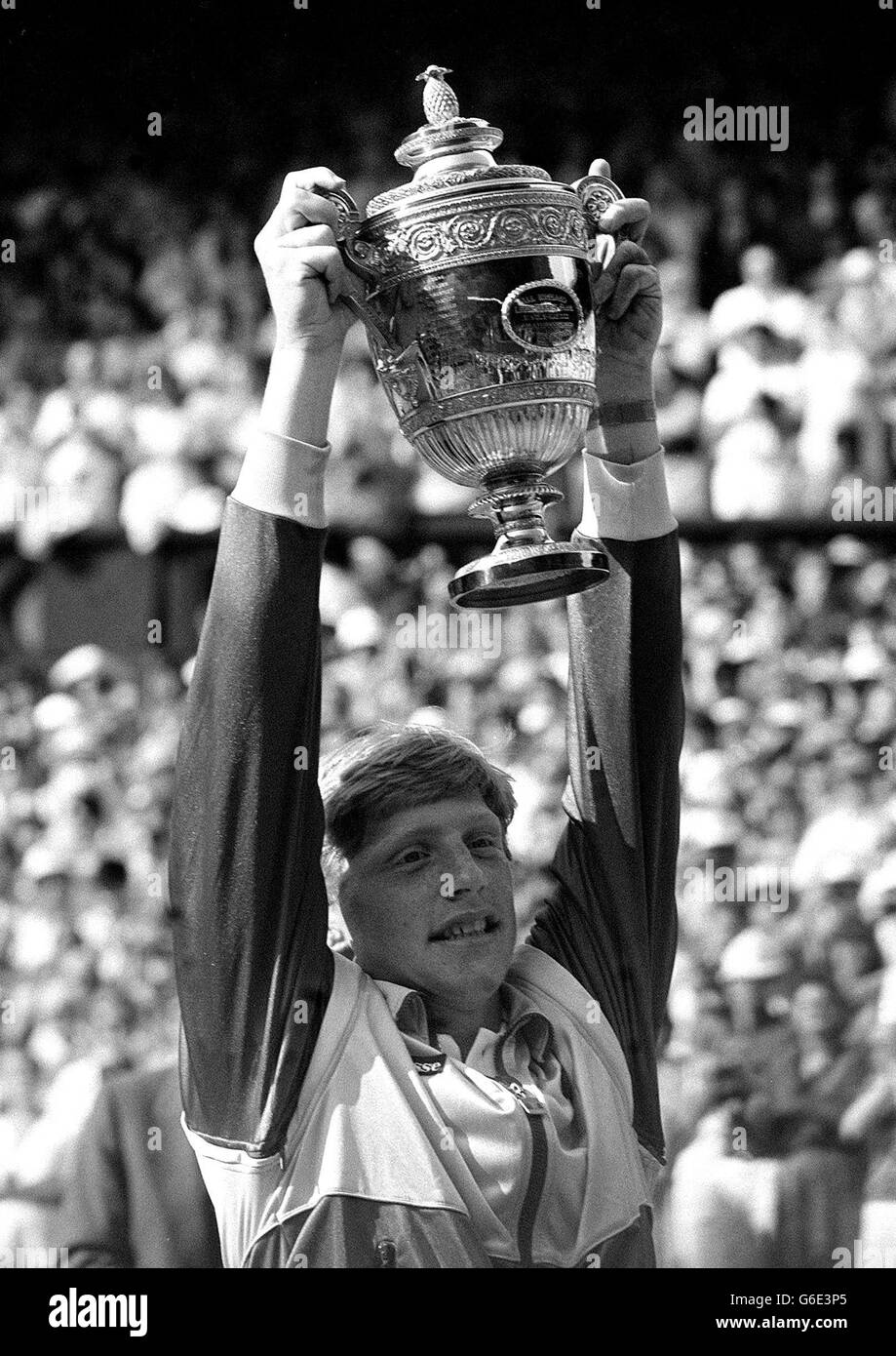 Boris becker tennis old Black and White Stock Photos & Images Alamy