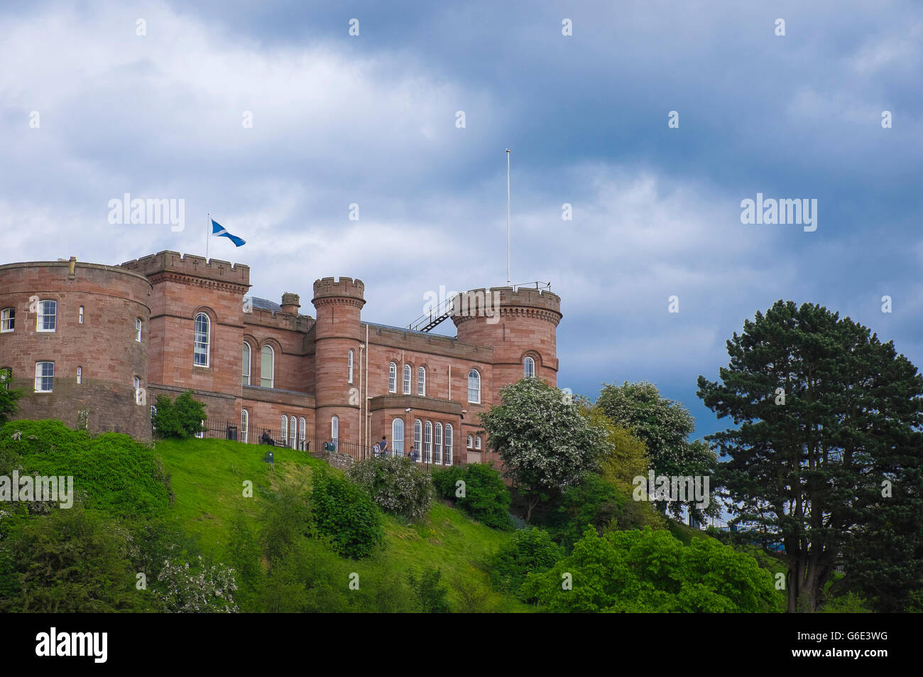 Inverness Castle in Inverness,capital of Highlands,Scotland Stock Photo