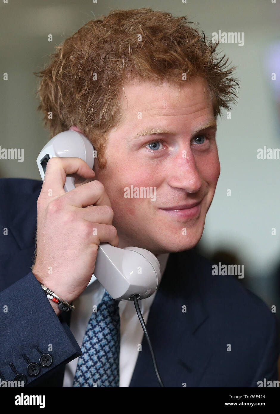 Prince Harry on the trading floor during the BGC Partners Charity Day