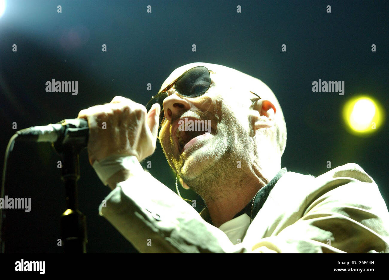 Michael stipe american rock group rem on stage brixtion academy hires