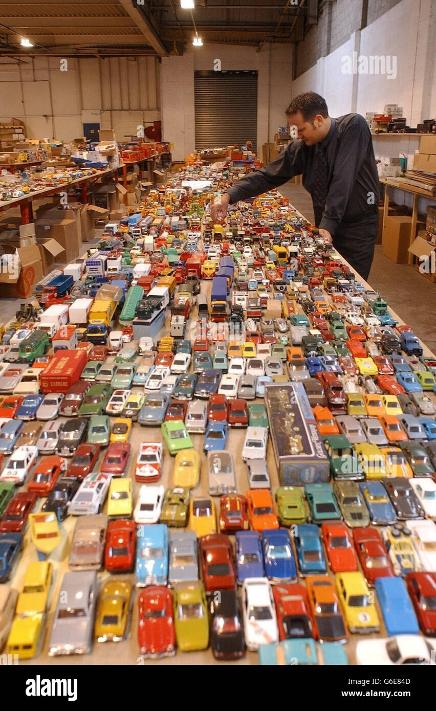 Toy Car auction Stock Photo