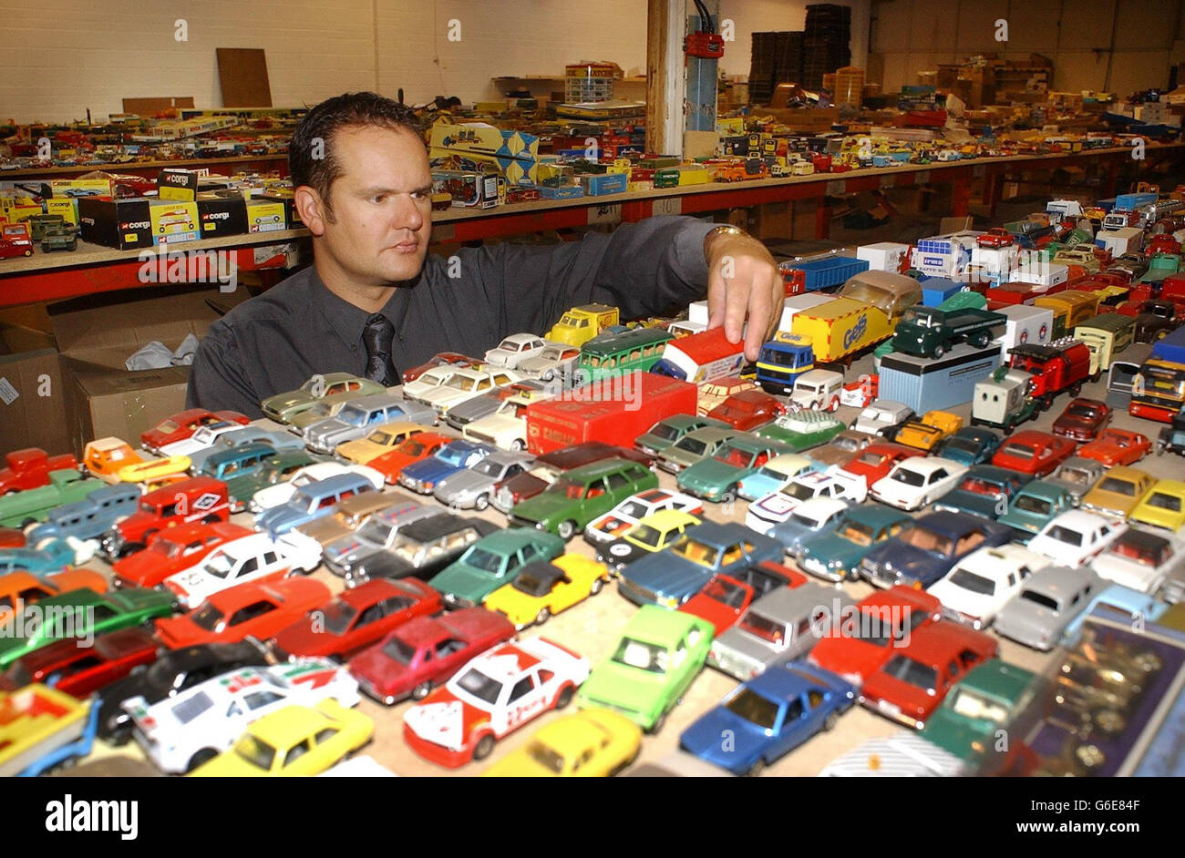 Toy car auction Stock Photo