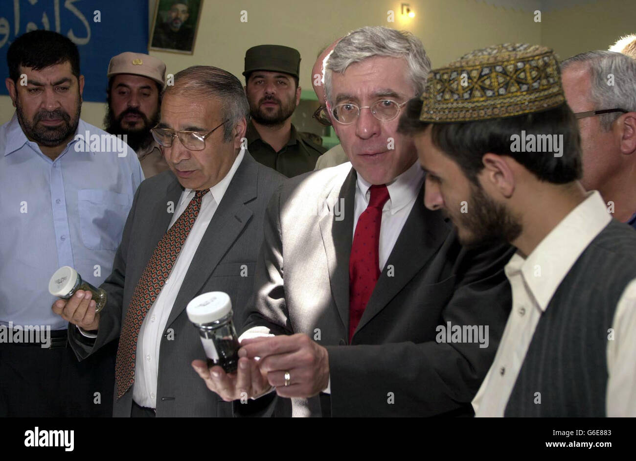 Jack Straw Afghanistan Visit Stock Photo Alamy