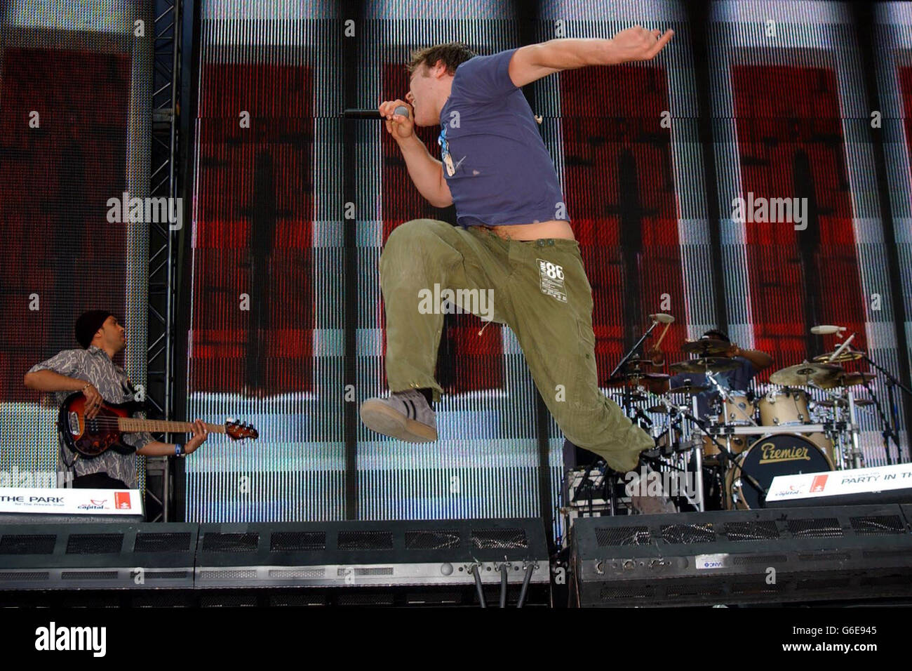 Daniel Bedingfield performing on stage at the Capital Radio Party in