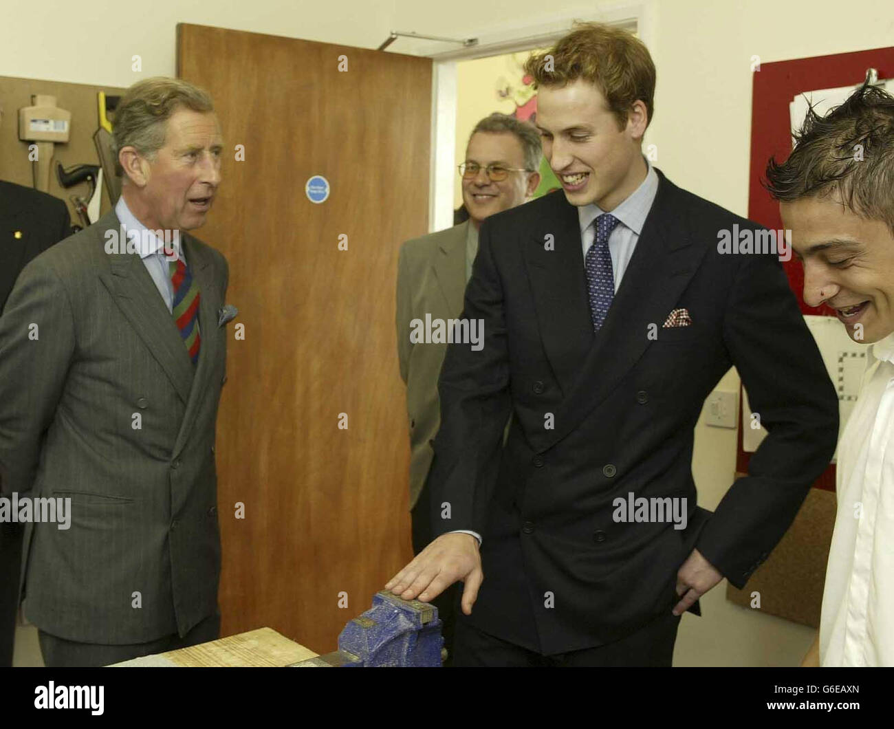 Prince William at NASH Homeless Centre Stock Photo