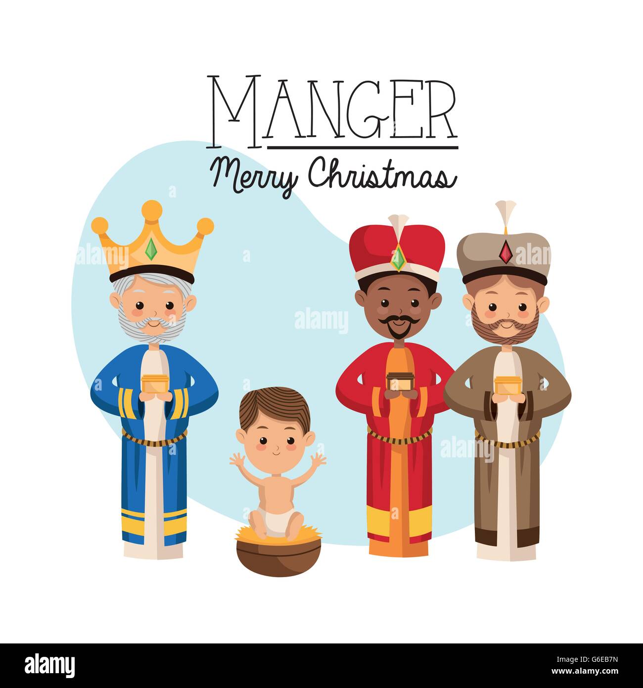 Three wise men icon. Merry Christmas design. Vector graphic Stock ...