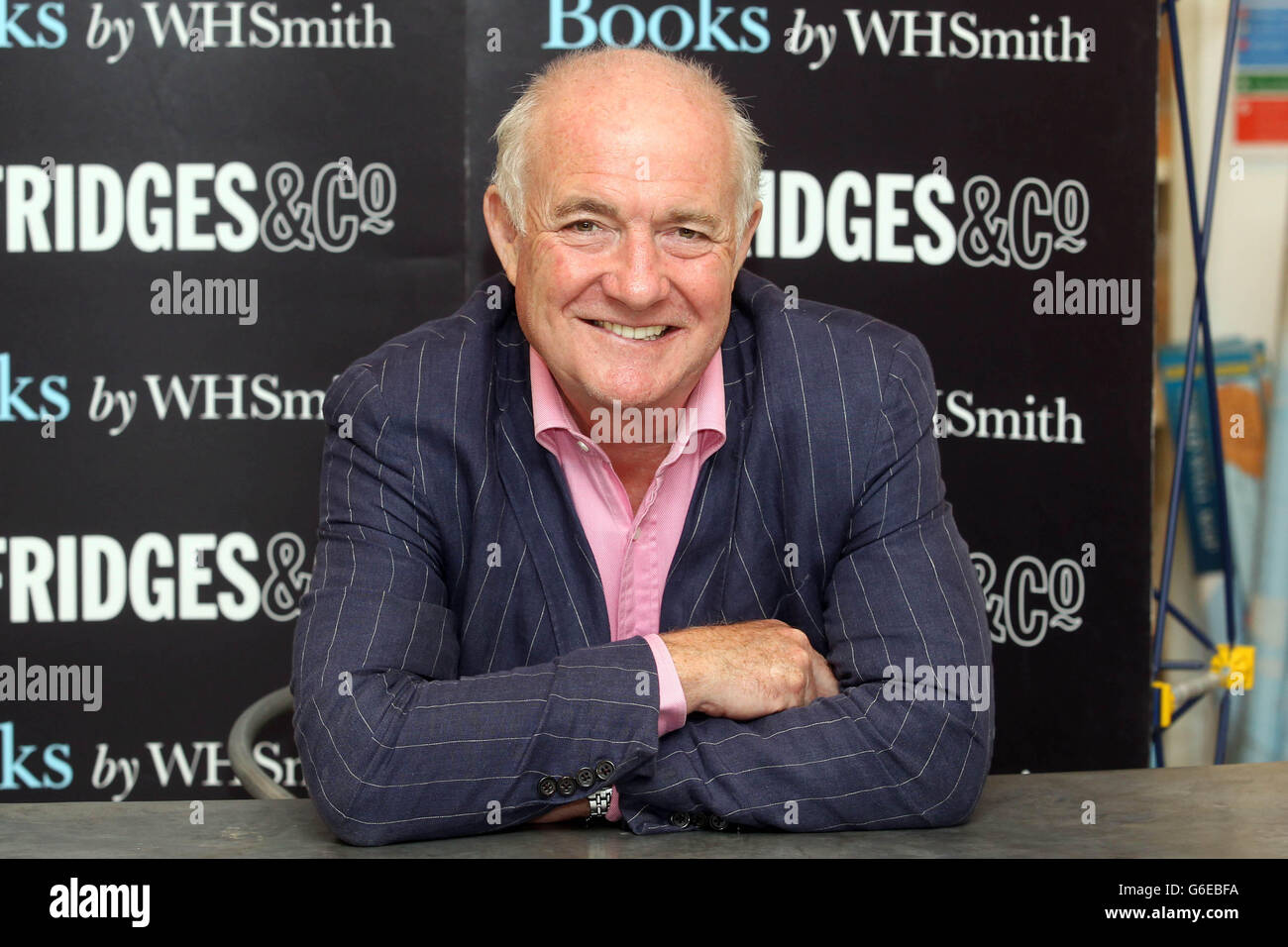Celebrity chef Rick Stein during a booksigning event for his autobiography entitled 'Under a Mackerel Sky' at Selfridges in London. Stock Photo