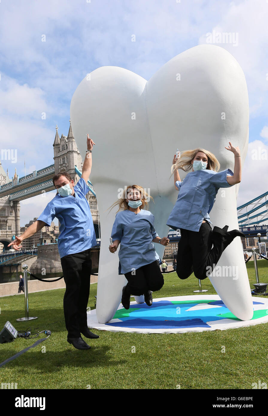 Sensodyne's Complete Protection toothpaste launch Stock Photo - Alamy