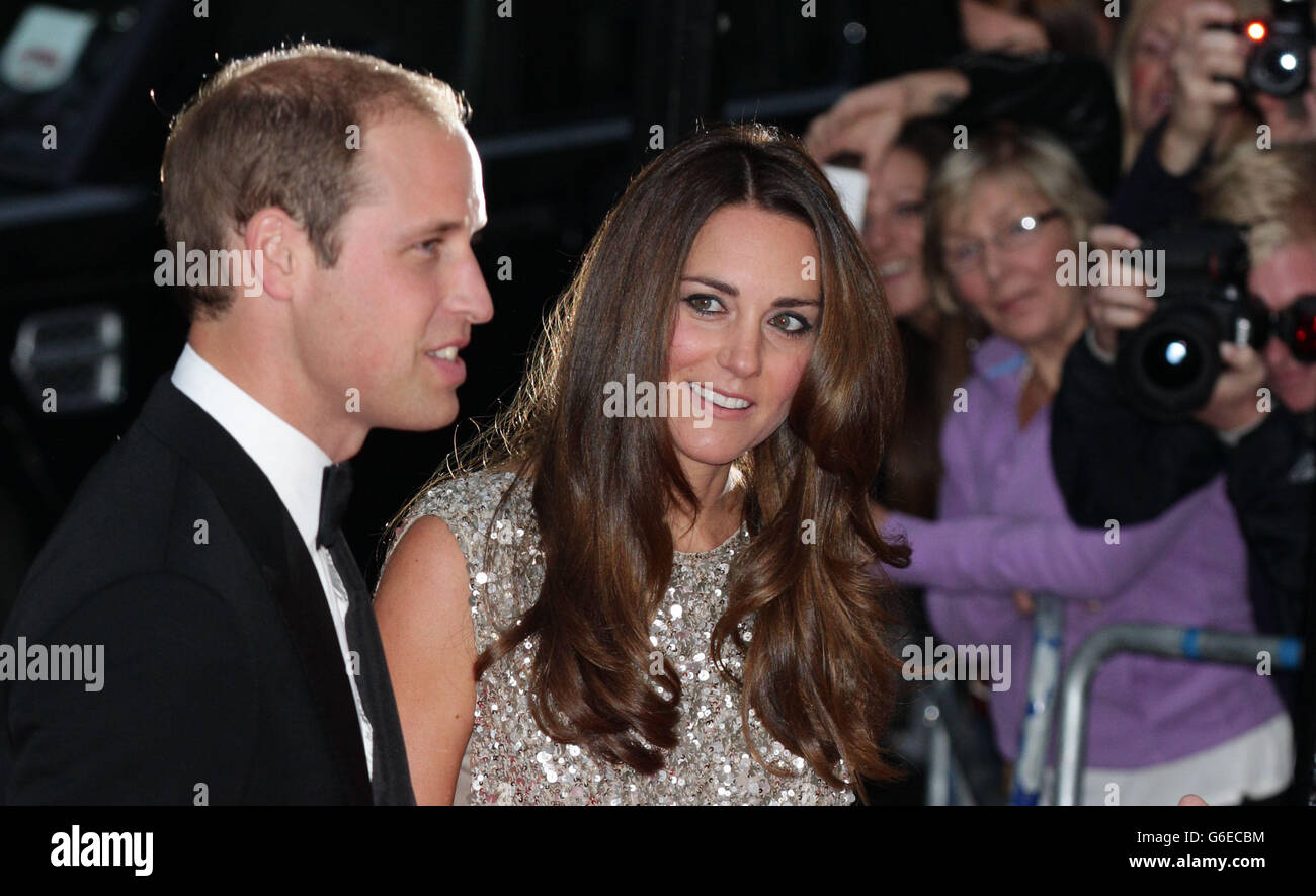 The Duke and Duchess of Cambridge arriving at the inaugural Tusk Conservation Awards at the Royal Society, London. Stock Photo