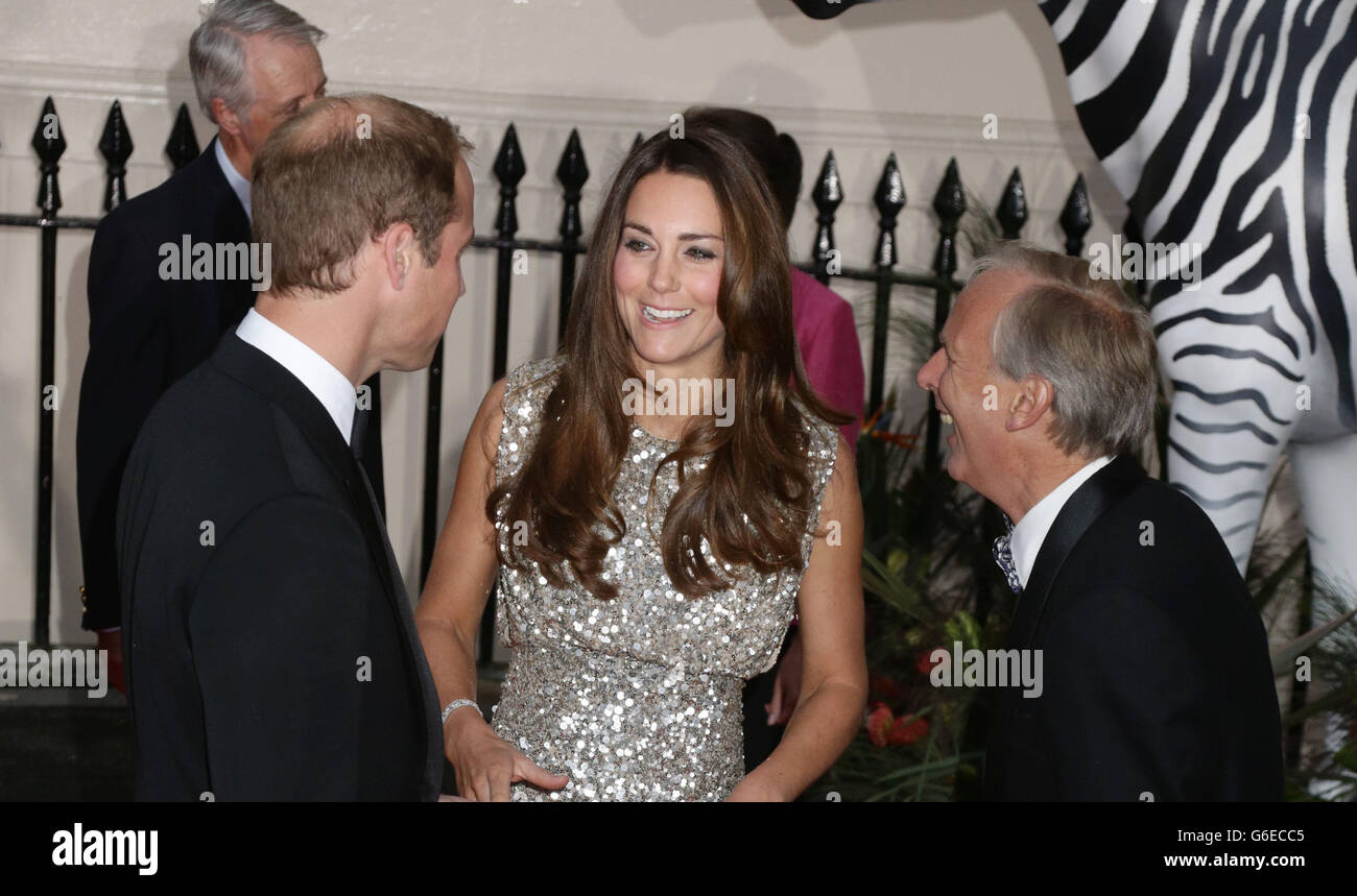 The Duke and Duchess of Cambridge arriving at the inaugural Tusk Conservation Awards at the Royal Society, London. Stock Photo