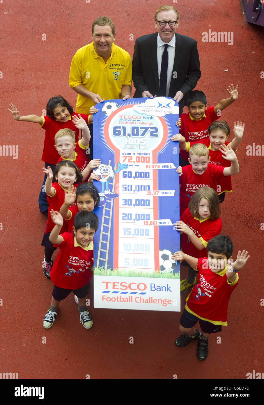 Soccer Tesco Bank Football Challenge Launch Hampden Park Stock Photo Alamy