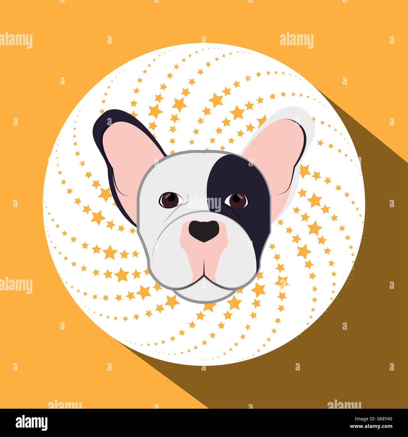 Animal design. french bull dog icon. Isolated illustration , vector ...