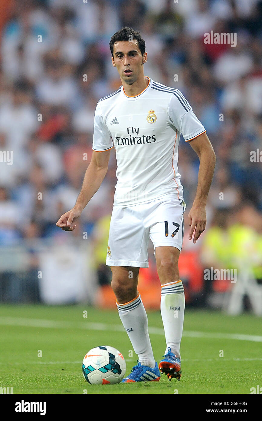 Soccer - Liga - Real Madrid v Getafe - Santiago Bernabeu. Alvaro Arbeloa, Real Madrid Stock Photo - Alamy