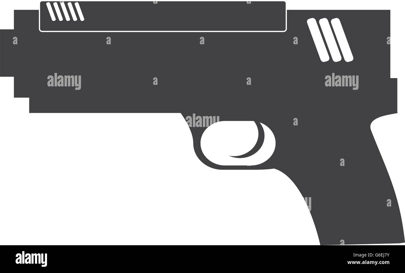 gun icon. Justice and law. vector graphic Stock Vector Image & Art - Alamy
