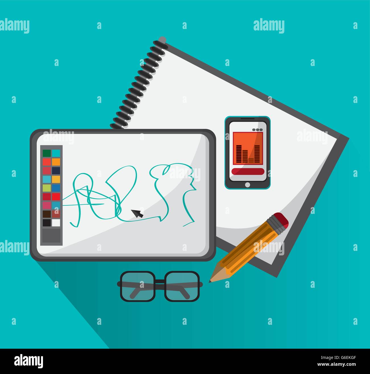 Office icons design Stock Vector Image & Art - Alamy