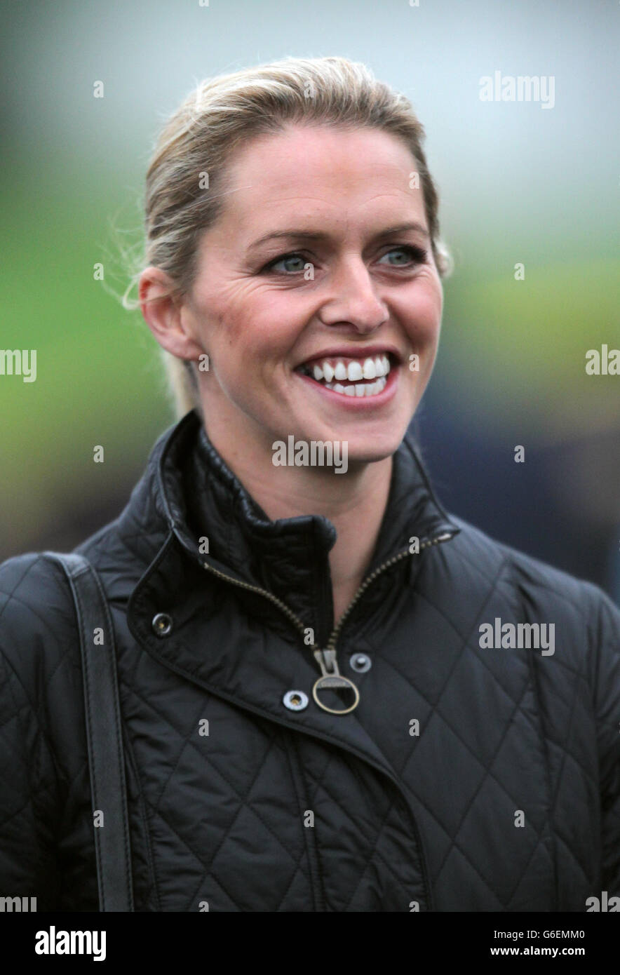 Trainer Rebecca Curtis at Chepstow Racecourse, Chepstow. Stock Photo