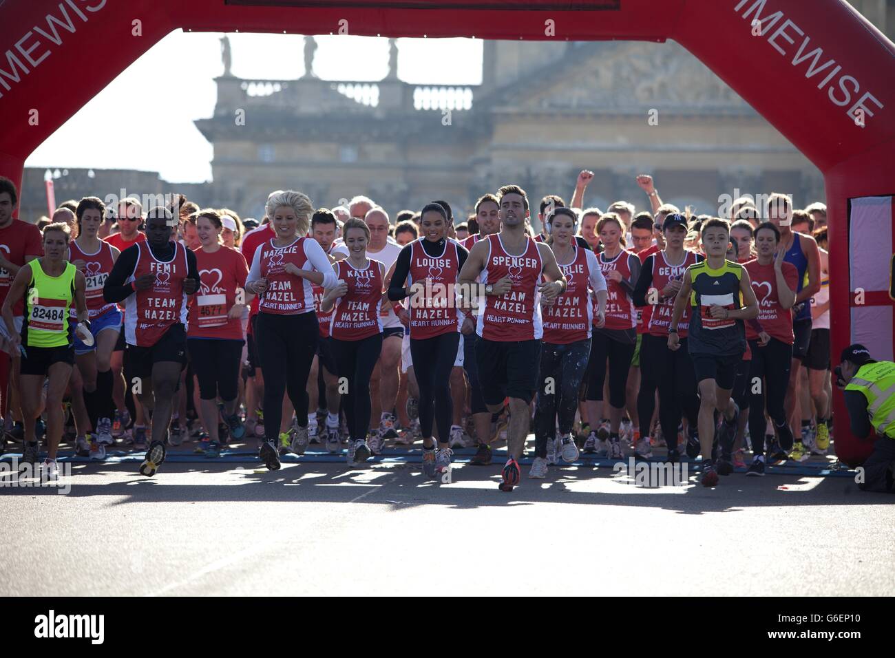 Over 4000 runners taking part in the British Heart Foundation's