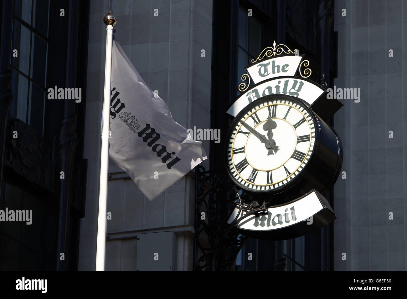 Protest outside Daily Mail headquarters Stock Photo