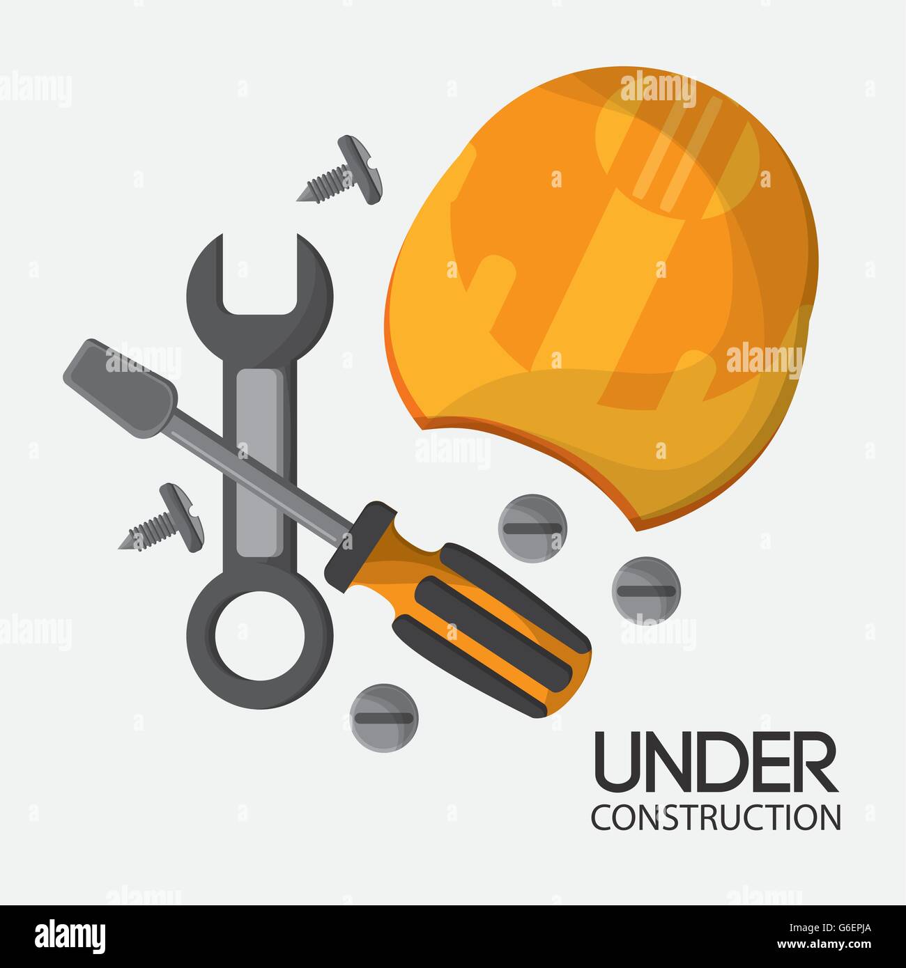 Under construction design. tool icon. Colorful illustration Stock ...