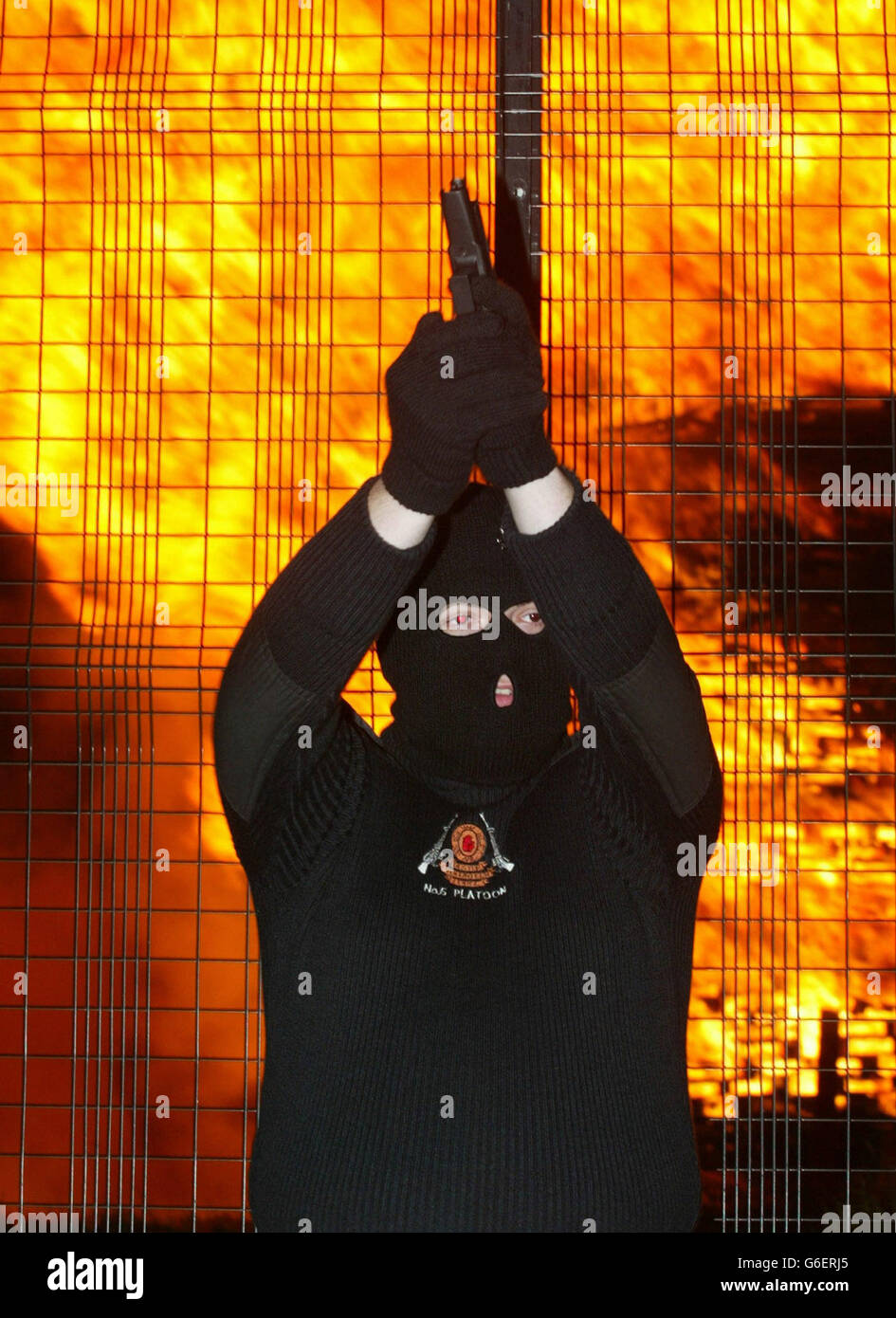 Shankill Road Bonfires UVF Stock Photo Alamy